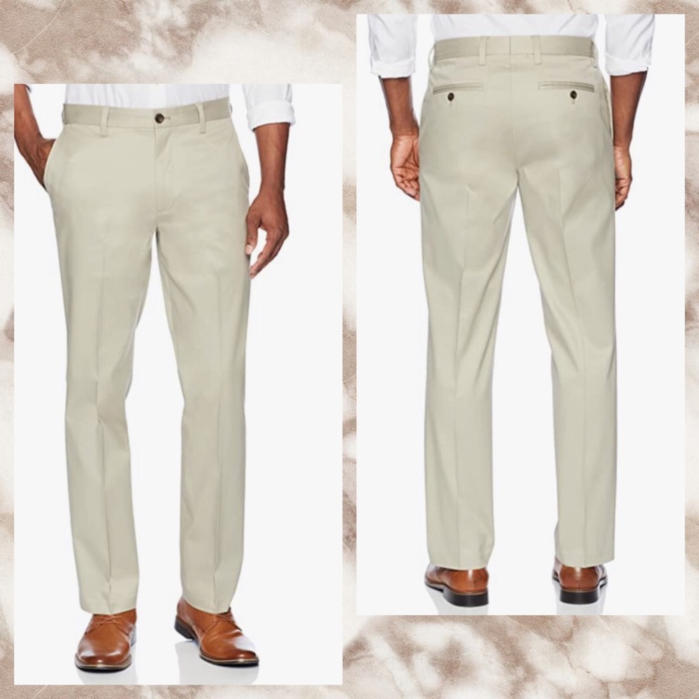 Nwot Buttoned Down Relaxed Flat Front Chinos - image 4